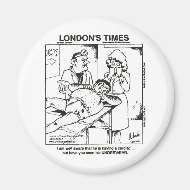 Aimant Sous-vêtements et hôpitaux sales Drôle Cadeaux et  (Devant)