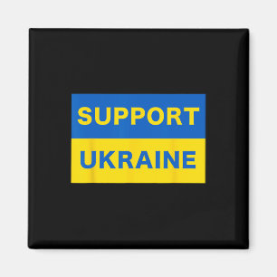 Aimant Soutenez et restez aux côtés de l'Ukraine Pro-démo