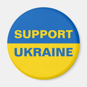 Aimant Soutenez le drapeau ukrainien