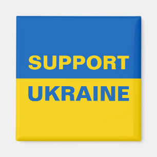 Aimant Soutenez le drapeau ukrainien