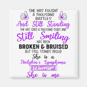 Aimant Soutenez les dons de guerriers de la Lymphome de H