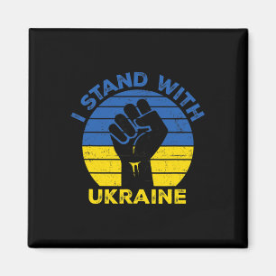 Aimant Soutenez l'Ukraine Je suis avec l'Ukraine Drapeauu