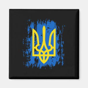 Aimant Soutenez l'Ukraine Tenez avec l'Ukraine Drapeau uk