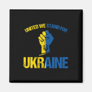 Aimant Soutenez l'Ukraine - Unis Nous sommes debout pour
