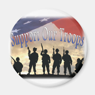 Aimant Soutenez nos soldats militaires