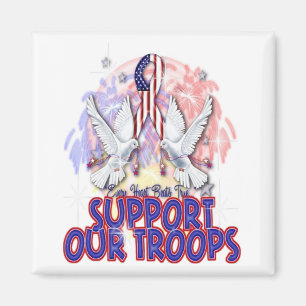 Aimant "soutenez nos troupes"