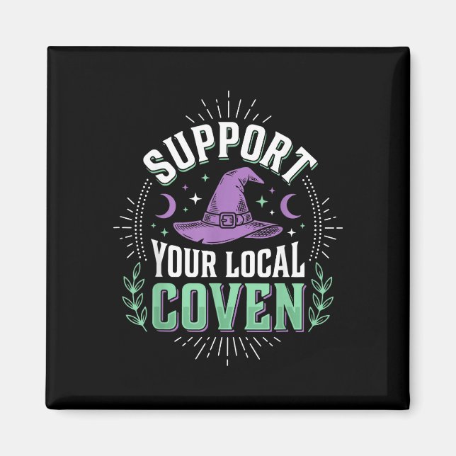 Aimant Soutenez votre coven local  (Devant)