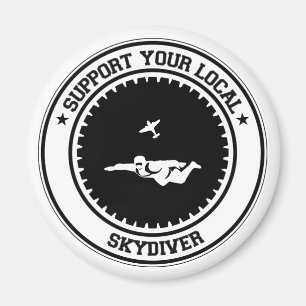 Aimant Soutenez votre parachutiste local
