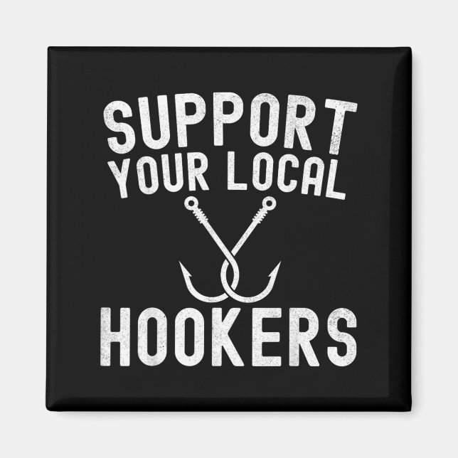 Aimant Soutenez Votre Pêcheur Local (Devant)