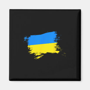 Aimant Soutenir le drapeau de l'Ukraine Fierté ukrainienn