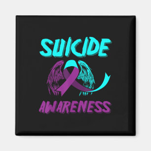 Aimant Soutenir les ailes de sensibilisation au suicide P