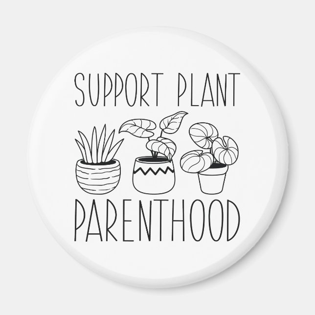 Aimant Soutien à la parentalité Plante (Devant)