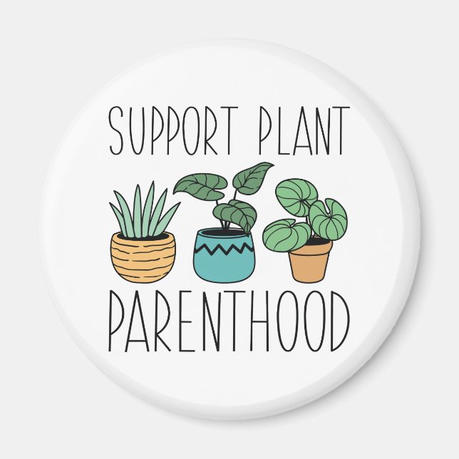 Aimant Soutien à la parentalité Plante (Devant)