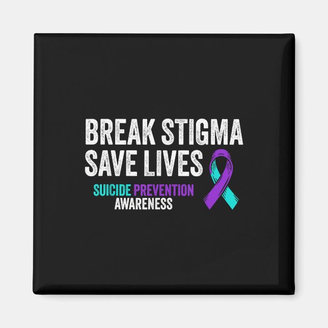 Aimant Soutien à la prévention du suicide Rompre Stigma S (Devant)