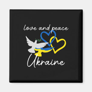 Aimant Soutien à l'Ukraine Espoir Positivité Colombe Paci