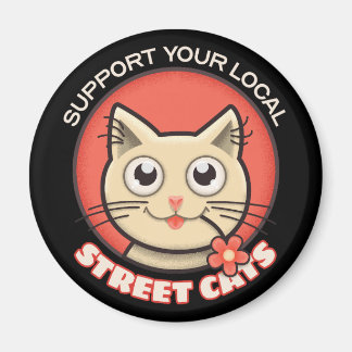 Aimant Soutien à vos chats de rue locaux