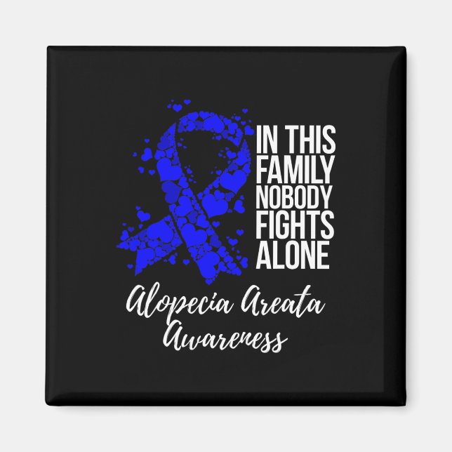 Aimant Soutien Alopecia Areata (Devant)