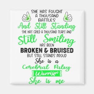 Aimant Soutien Cérébral Palsy Guerrier Cadeaux
