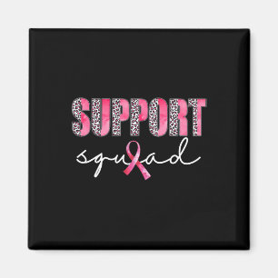 Aimant Soutien de l'équipe Leopard Rose guerrier Cancer d