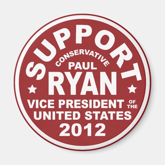 Aimant Soutien Paul Ryan Vice-président Seal (Devant)