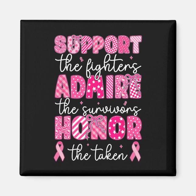 Aimant Soutien pour le cancer du sein Admirez le cancer d (Devant)