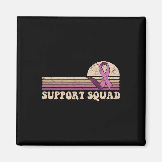Aimant Soutien Squad Cancer du sein rubans de sensibilisa (Devant)