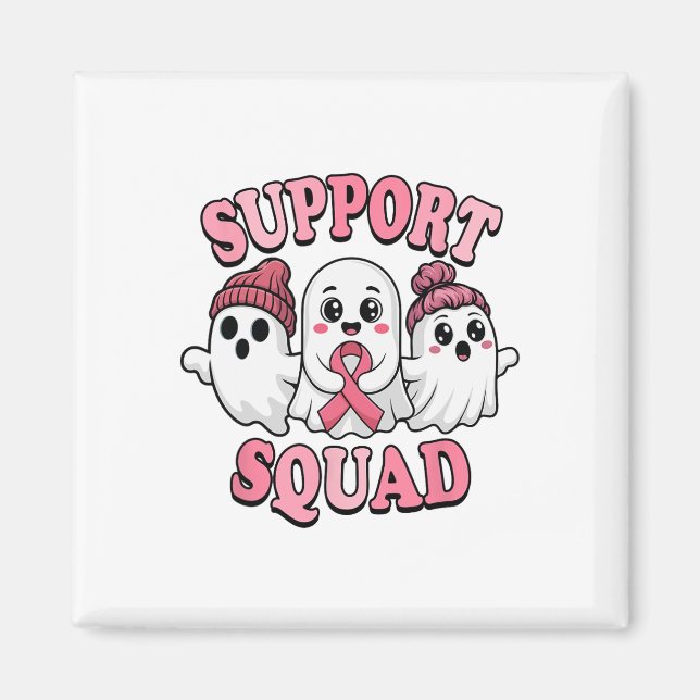 Aimant Soutien Squad Ghosts mignon Sensibilisation au can (Devant)