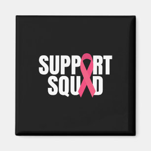 Aimant Soutien Squad Pink Ribbon Sensibilisation au cance