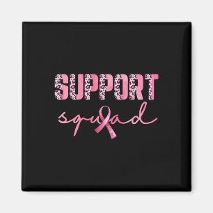 Aimant Soutien Squad Ruban rose Leopard Cancer du sein Aw