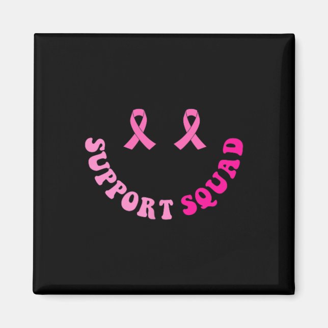 Aimant Soutien Squad Sensibilisation au cancer du sein 2  (Devant)