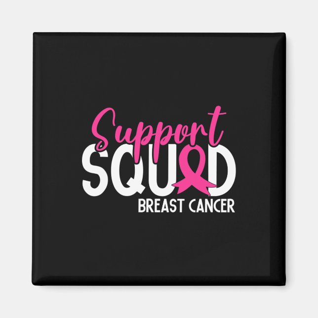 Aimant Soutien Squad Sensibilisation au cancer du sein Ru (Devant)