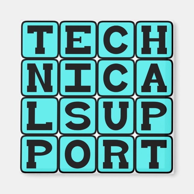 Aimant Soutien Technique, Bon Avec Gadgets (Devant)