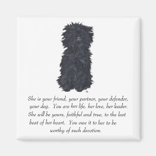 Aimant Souvenir Affenpinscher