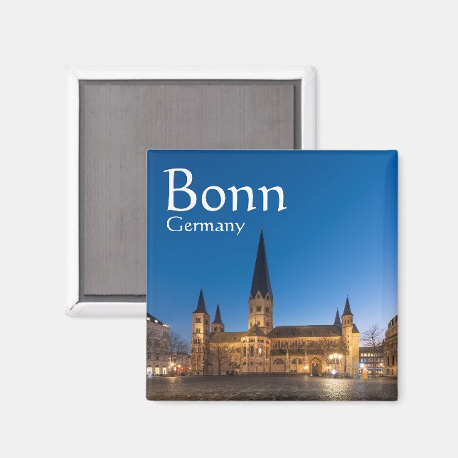 Aimant Souvenir Bonn Allemagne (Recto/Verso)