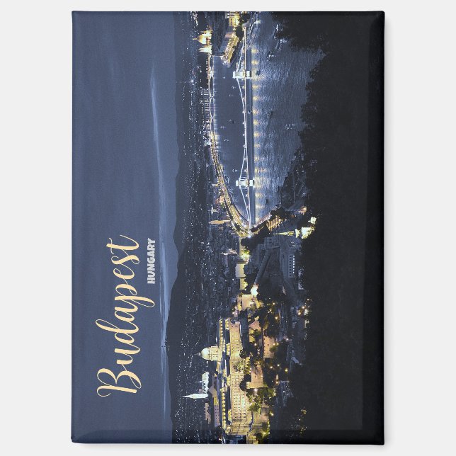 Aimant souvenir de Budapest Hongrie (Recto)