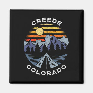 Aimant Souvenir de camping de vacances à Creede Colorado