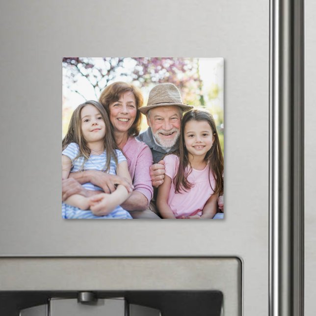 Aimant Souvenir de famille Photo de grand-parent personna (Family Memories Personalized Grandparent Photo magnet)