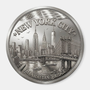Aimant Souvenir de la Skyline de New York City en