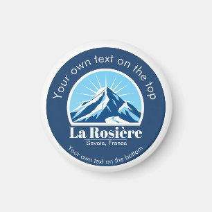 Aimant Souvenir de la station de ski La Rosière Savoie Fr