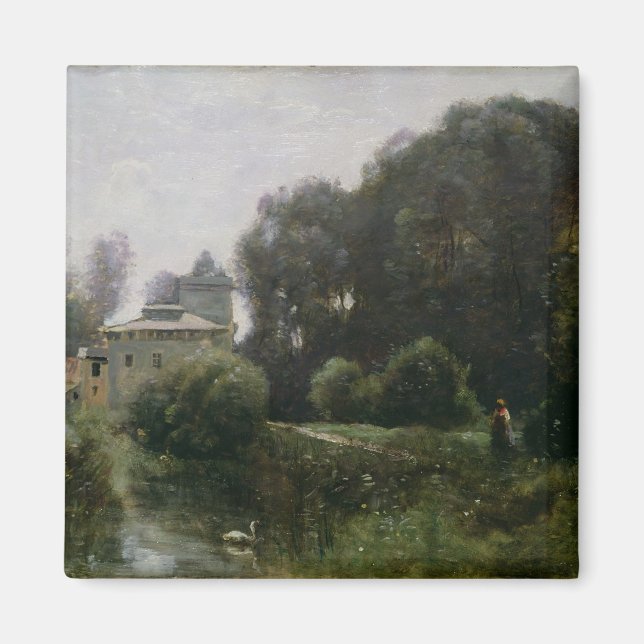 Aimant Souvenir de la Villa Borghèse, 1855 (Devant)