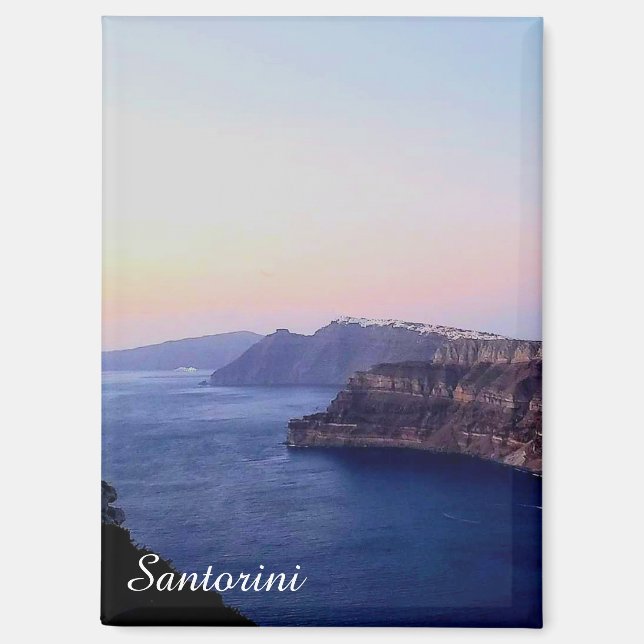 Aimant souvenir de Santorin Grèce (Recto)