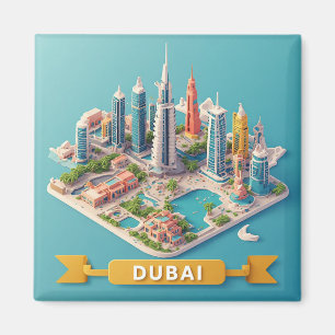 Aimant 🧲 Souvenir de vacances à Dubaï depuis la destinat