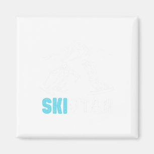 Aimant Souvenir de vacances de ski Utah Ski Snowboard