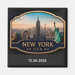 Aimant 🧲 Souvenir de vacances sur la skyline de New York