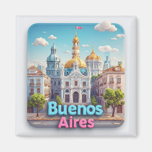 Aimant Souvenir de voyage à Buenos Aires 💙