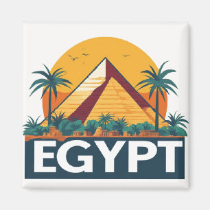 Aimant Souvenir de voyage de la famille en Égypte pour de