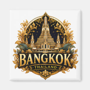 Aimant Souvenir de voyage du temple de Bangkok Thaïlande