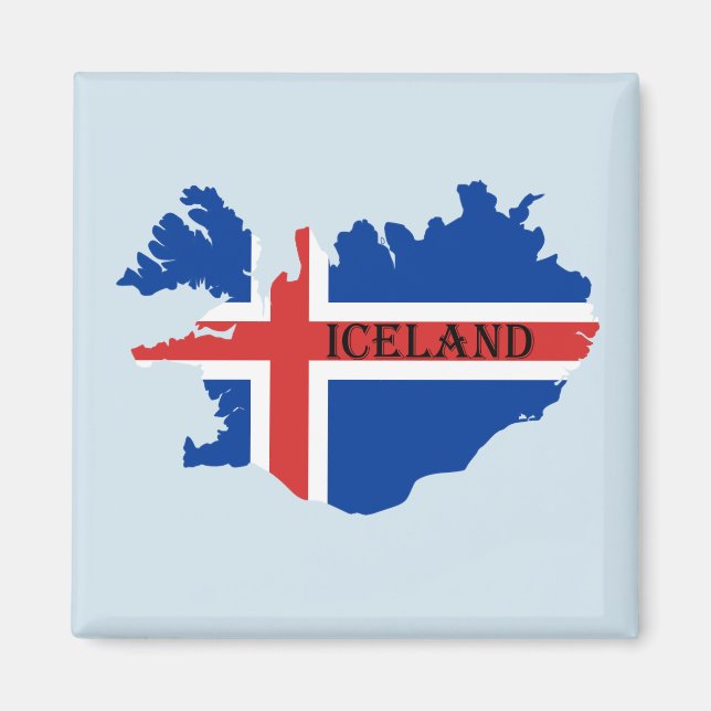 Aimant souvenir d'Islande (Devant)
