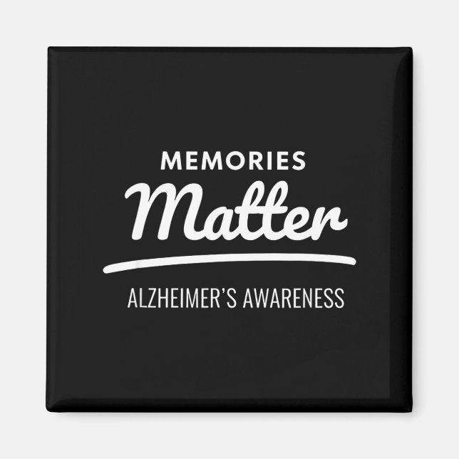 Aimant Souvenirs alzheimer sensibilisation  (Devant)