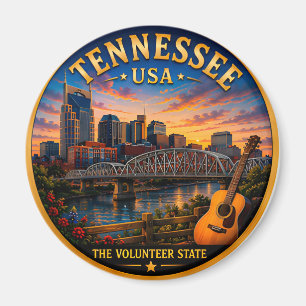 Aimant Souvenirs de vacances à Tennessee Nashville 🟡